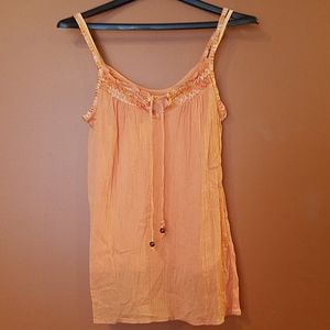 Old navy gauze tank with matching cami